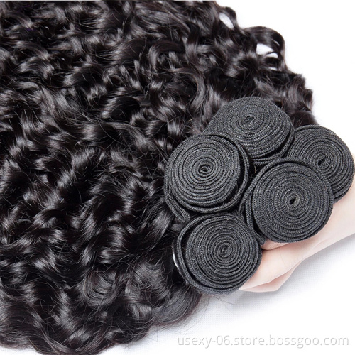 Hot selling 100% brazilian human hair wet and wavy hair weave 10 bundles natural water wave virgin hair extensions